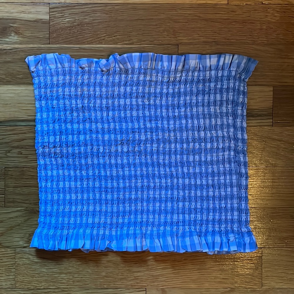 Gingham tube top